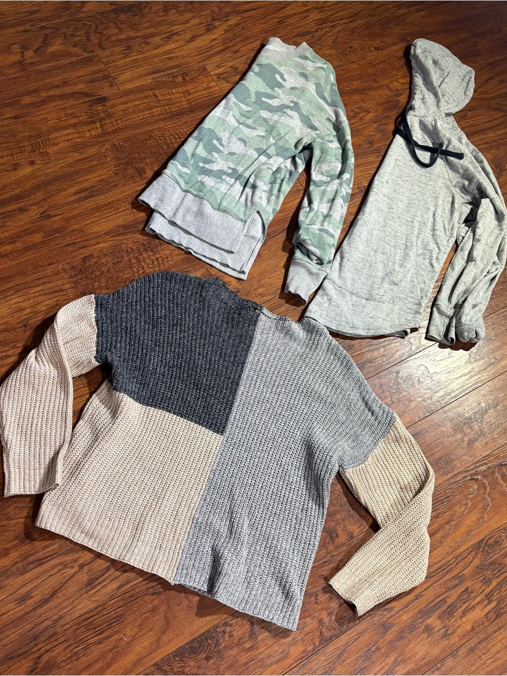 3 women’s size S sweaters/hoodie